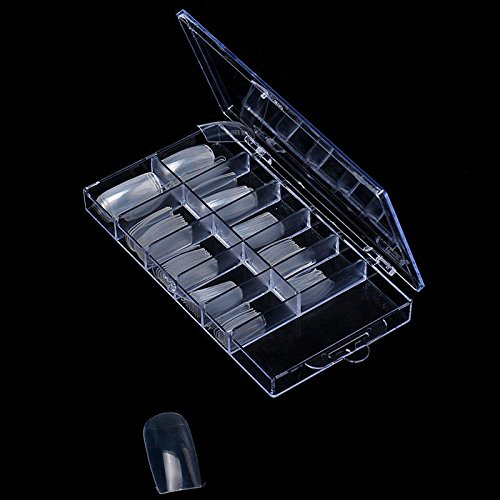 Takestop® Set 100 Tips Tip per Mani Trasparente