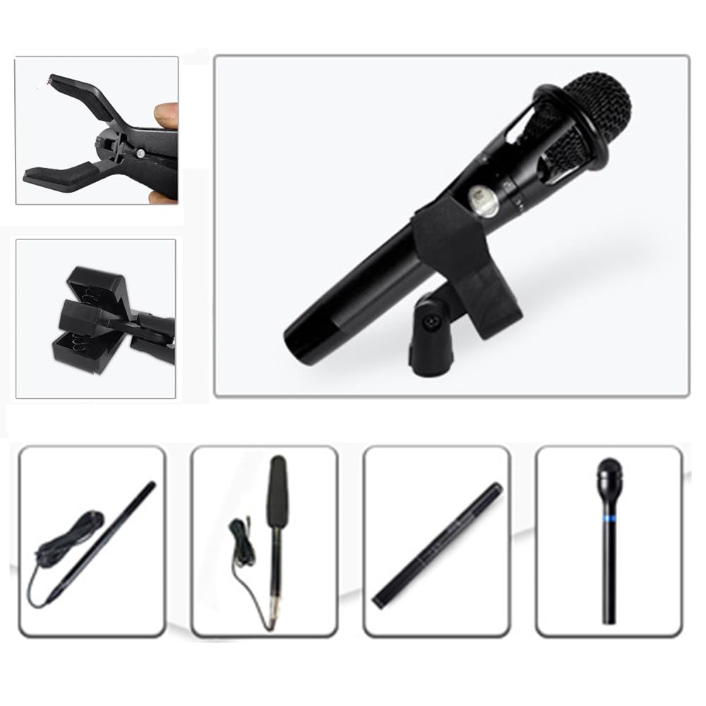 4 Pieces Microphone Gripper, Microphone Housing,Microphone Holder, Microphone Clip, Microphone Clip Holder - Image 2