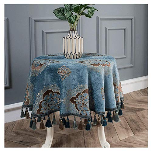 Nappe ronde 160 cm pour table basse et bistrot chic