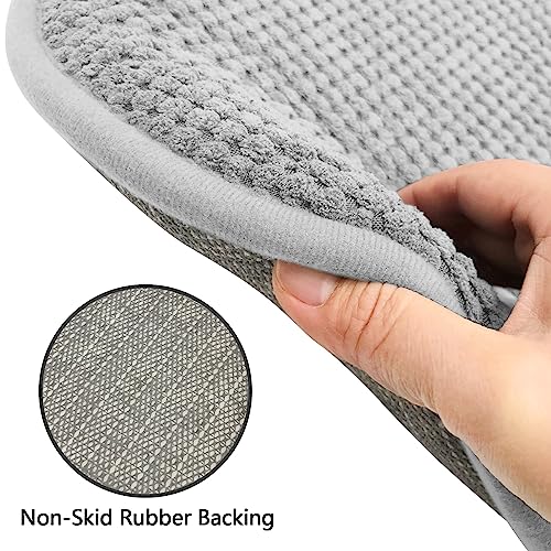 Pagged Silver Grey Foam Seat Cushions Kitchen Chairs Pads For Dining Chairs Non Slip Office Seat Cushions Washable U Shaped Soft Thick Large Metal Wooden Chair Cushions,17" X 15" #TOP3