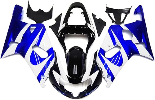 WYNMOTO Kit de carenado de motocicleta azul blanco negro para Suzuki GSXR600 gsxr750 K1 2000 2001 2002 2003 carenados K1 GSX-R600 GSX-R750 00-03 ABS