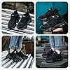 Safety Trainers Womens Steel Toe Cap Trainers Work Safety Shoes Women Lightweight Breathable Industrial Sneakers Non-Slip Puncture Proof Black UK 6 #5