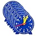Echana 学習時計 10cm 12時間記 知育玩具 算数教材 時間 おもちゃ Student Clock 8点セット 時計の学習ができる学習用時計 時計の勉強 子ども 生徒用 勉強用 教室用 幼稚園 保育園 こども園