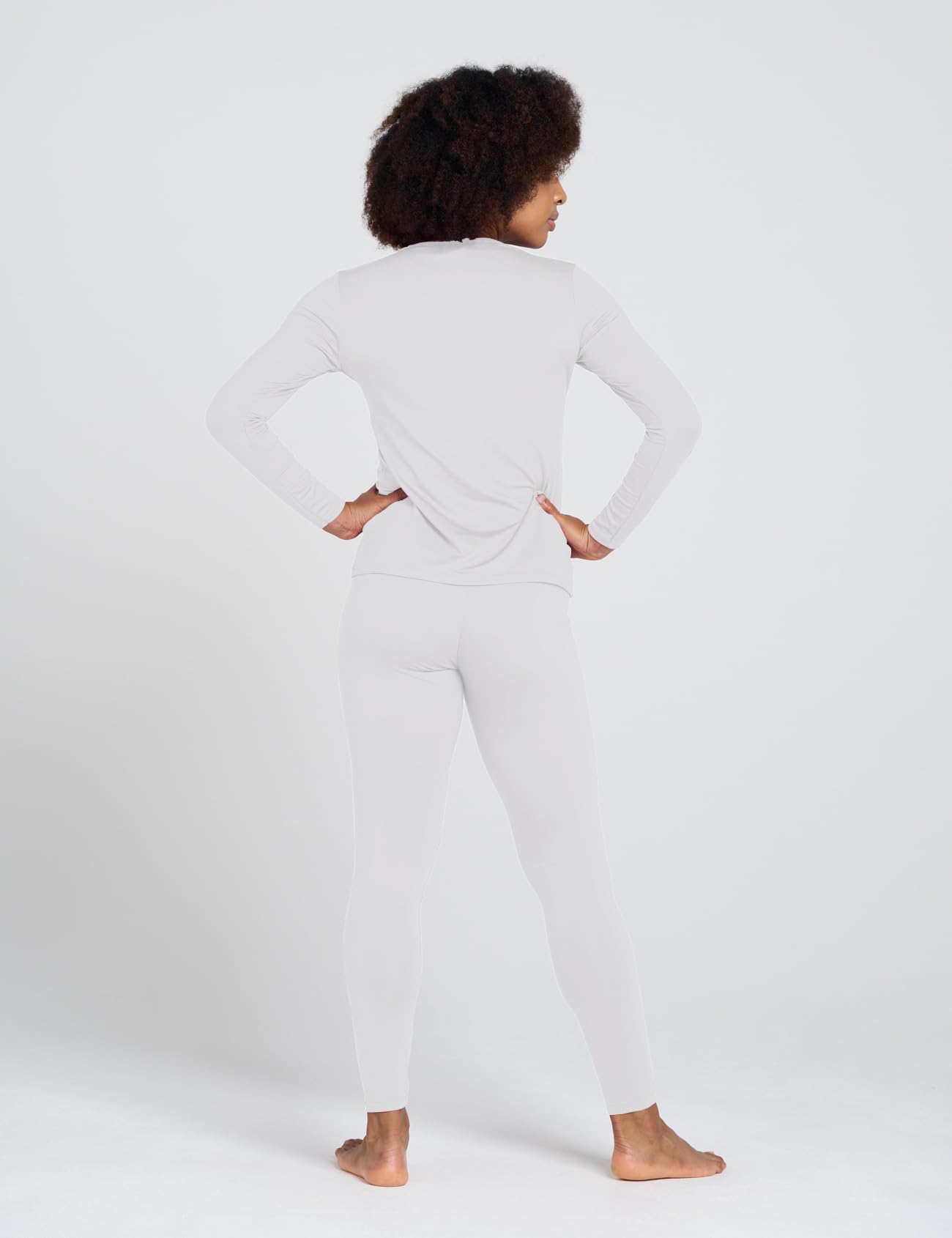 LAPASA Completo Termico Donna Fodera in Micropile Calore Base L17 - Abbigliamento Intimo Invernale Maglietta Pantaloni Calzamaglia Tuta Sci Trekking