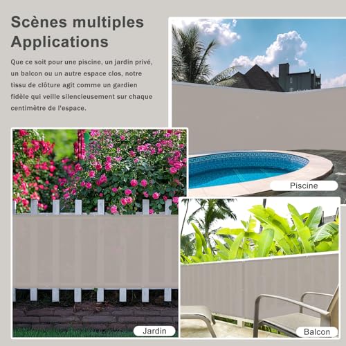 Cache balcon de qualité supérieure 0.9x5m avec anti-UV