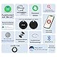 Lifemate - Life Tag - Apple Find My/Wo ist? Tracker - Alternative zu Airtag - Schlüsselfinder/Kofferanhänger - Bluetooth Tracker - 4er Pack