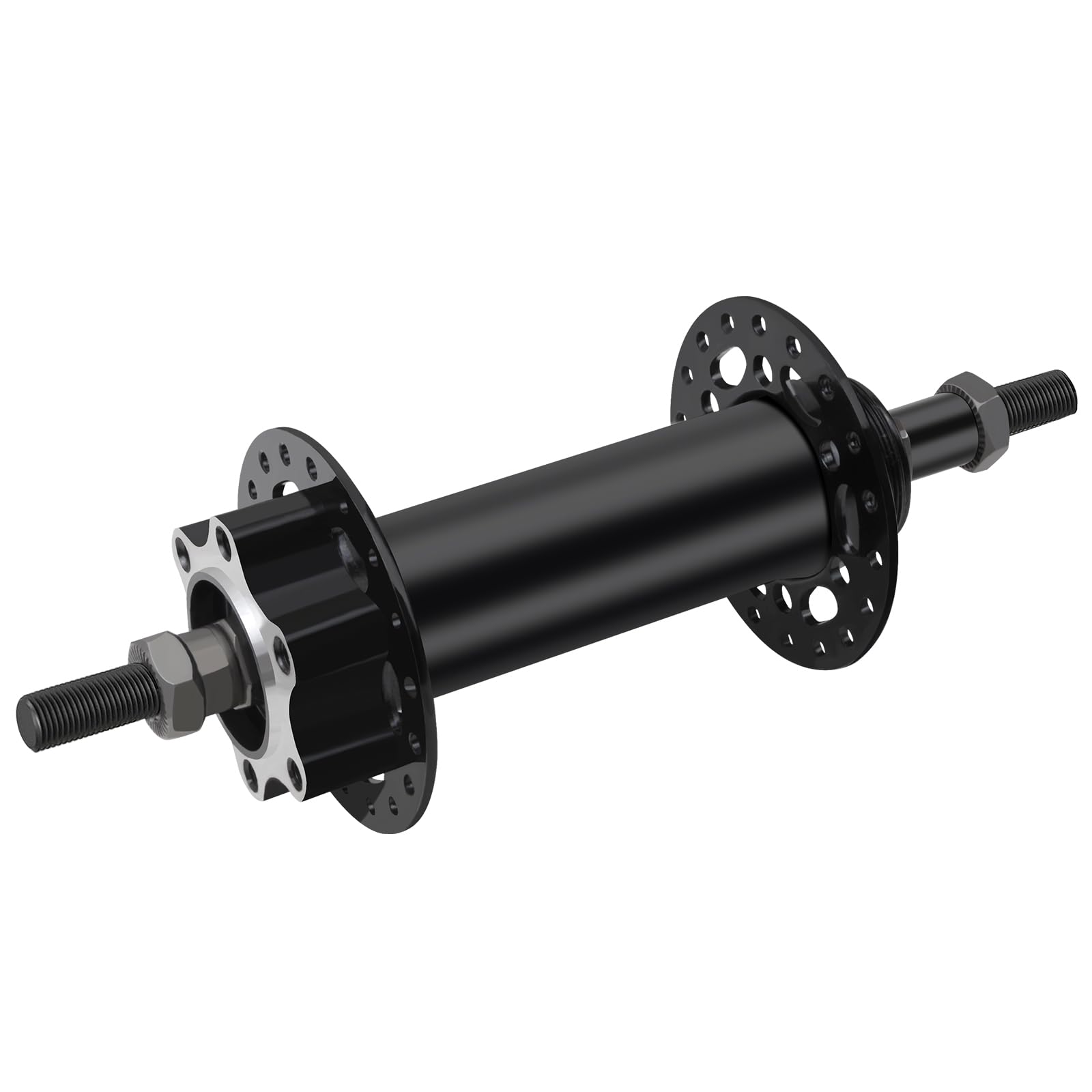 MICARGI HU-SF-HB30F-BK Fat Bike Hub Bicycle Wheel Part,Bike Fat Hub 3/8 x13G x 36H x 135mm x 175mm, Quick Release, 7-Speed Cassette Disc Brake Fat tire Bike Steel hubs