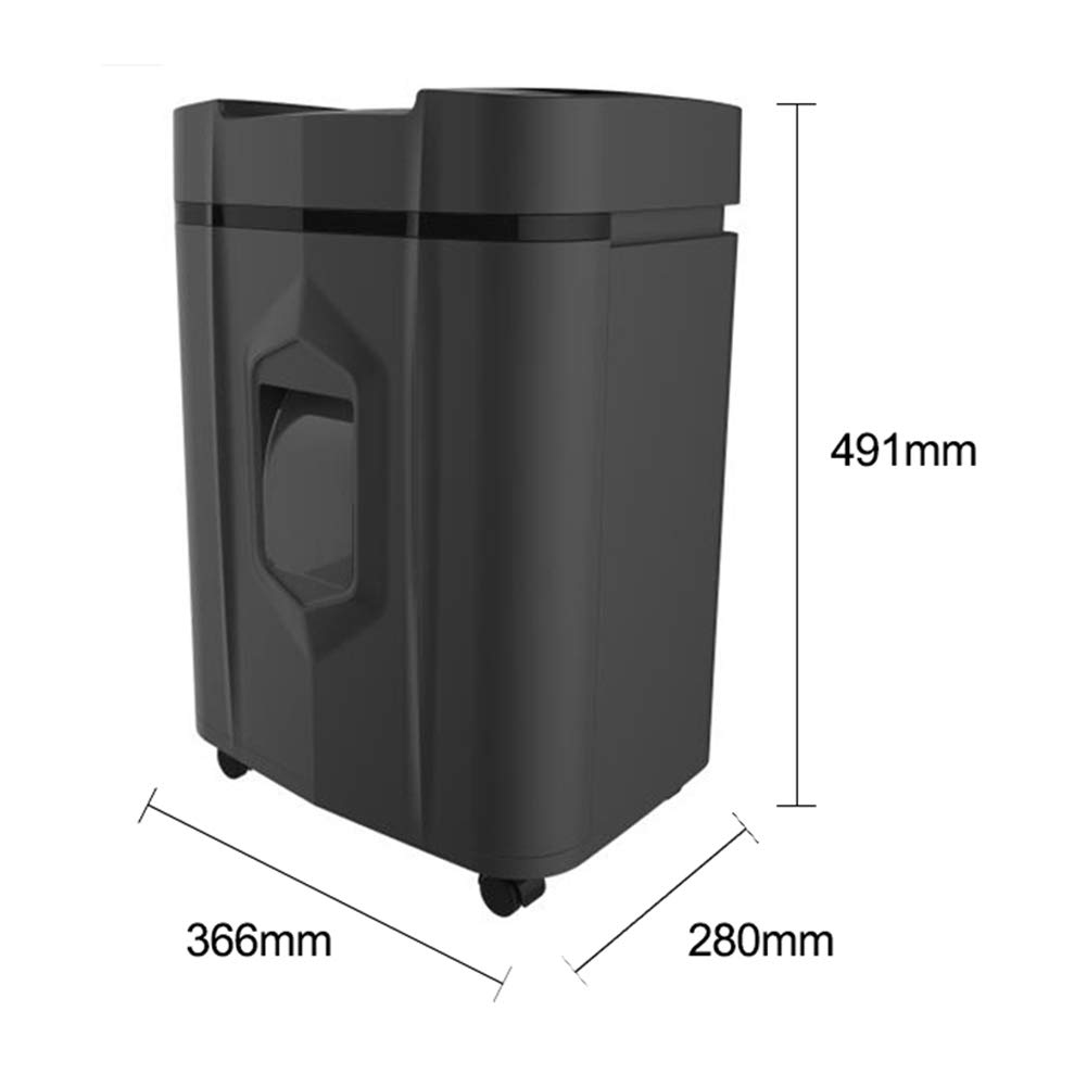 Niszczarka do dokumentów, elektryczna niszczarka papieru, papier, karty kredytowe, przenośna, 20 l/30 minut, 4-stopniowa, poufna niszczarka dokumentów