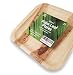 Palm Leaf Plates | 7 Inch Square | Perfect Disposable Wedding and Party Plates | All Natural 100% Biodegradable and Compostable | Eco Friendly | Heavy Duty Leafplates | 25 Count