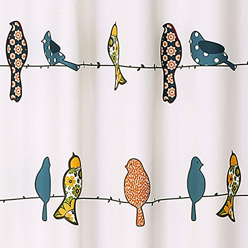 Lush-Decor-Rowley-Birds-Shower-Curtain-72-W-x-72-L-Multi-Colorful-Floral-Bird-Pattern-Whimsical-Playful-Bird-Shower-Curtain-Farmhouse-Coastal-Boho-Bathroom-Decor Lush Decor Rowley Birds Shower Curtain 72 W x 72 L Multi Colorful Floral Bird Pattern Whimsical Playful Bird Shower Curtain Farmhouse Coastal Boho Bathroom Decor
