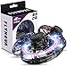 FLYNOVA UFO Palla Volante, Upgrade Flight Gyro Flying Spinner, Flying Ball Controllata con Rotazione a 360 ° e RGB LED Giocattoli Volanti per Bambini e Adulti (Nero-01)