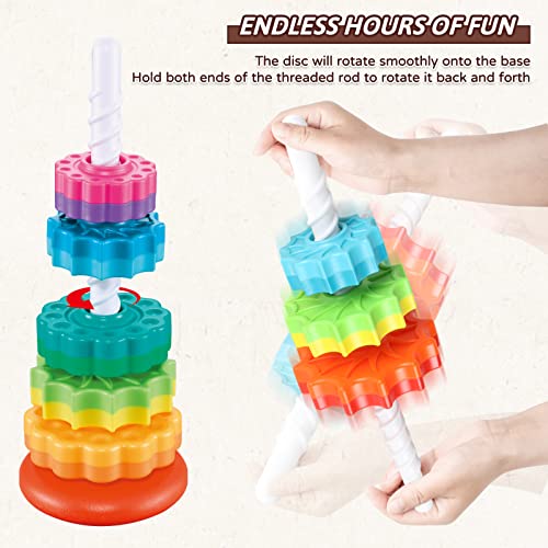 Juxue Baby Spinning Stacking Toys For Toddlers 1-3 thumb #3