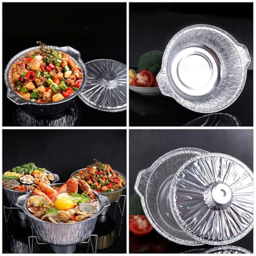 Bandeja desechable de aluminio 5300ml resistente a altas temperaturas 4