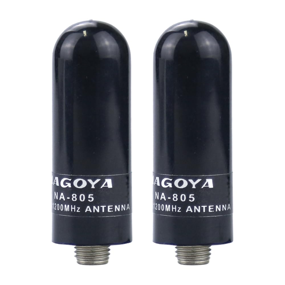 NA-805 Universal Walkie Talkie Short Antenna SMA-Female Replacement Antenna for PUXING Kenwood HYT UV5R Radios(2 Pack)