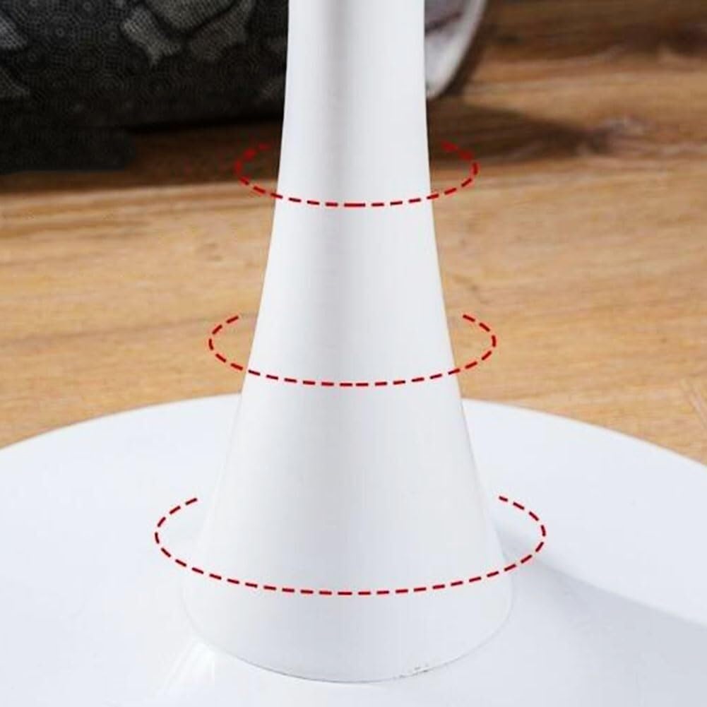 Moderno Tavolo da Pranzo Rotondo Design Bianco MDF Piccola Cucina e Sala da Pranzo 50/60/70/80 cm Tavolino Versatile Elegante Home Mobili