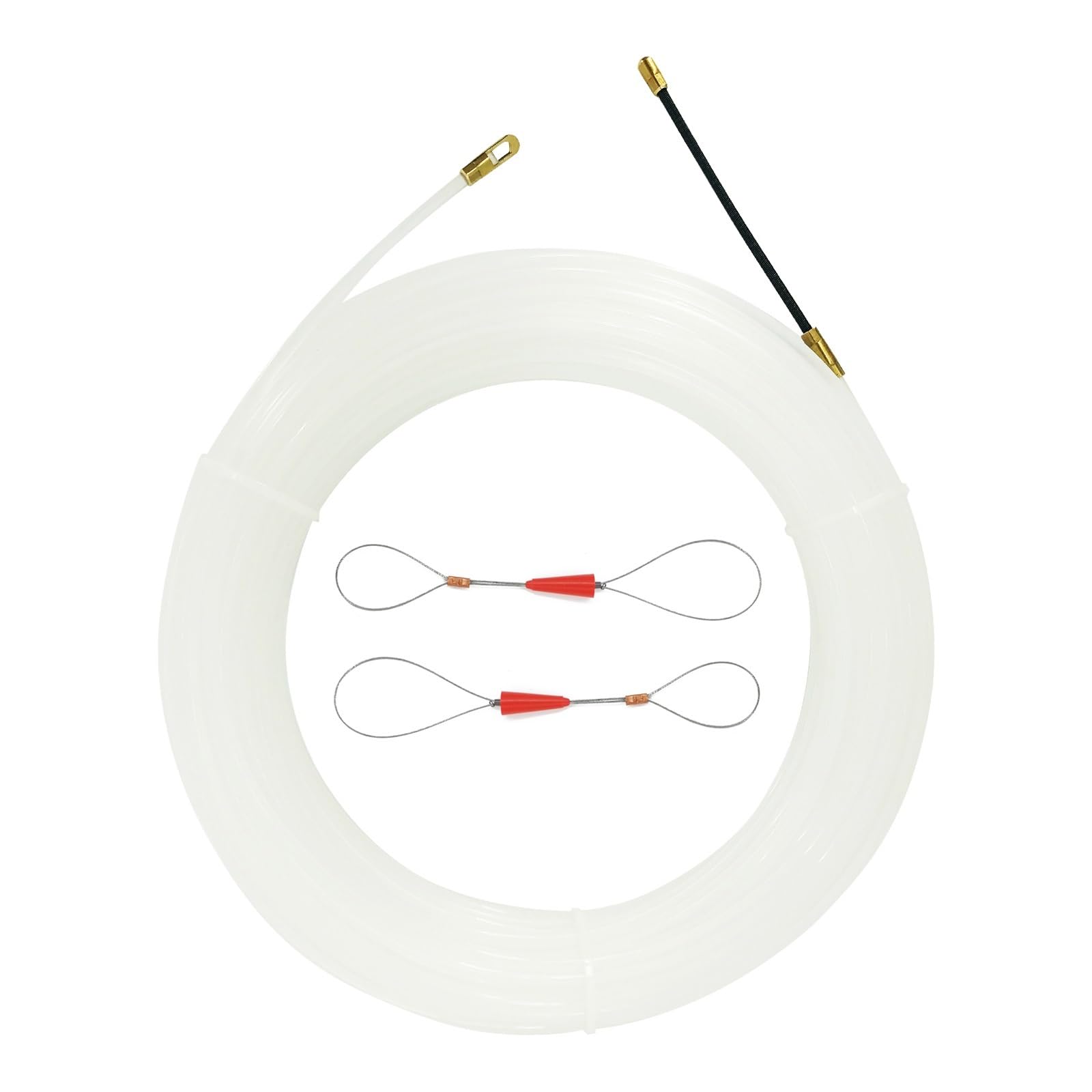 cable eléctrico, Extractor de nailon 10 a 30 metros, guía for cables, cinta pesca, extractor varillas eléctricas for electricistas(4mm x 20 Meter)
