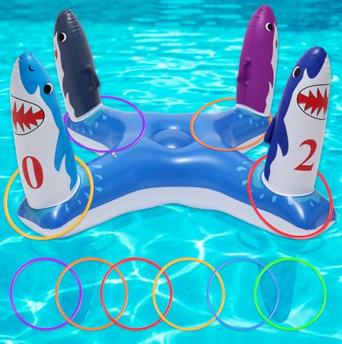 Pool Games & Toys, Inflatable Flamingo & Shark...