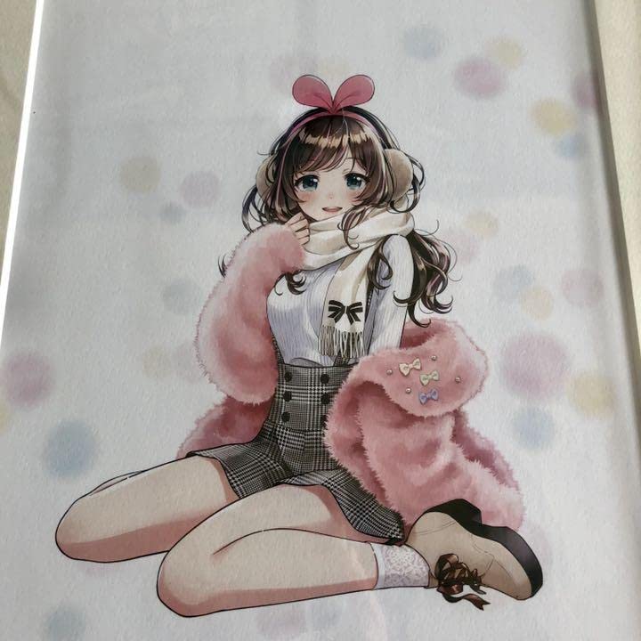 キズナアイc95 コミケupd8 複製原画 冬服ver.プリマグラフィ