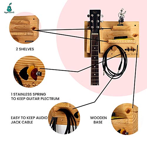 Image of Hype String Guitar Wall Panel || Guitar Wall Hanger || Wooden Guitar Wall Stand