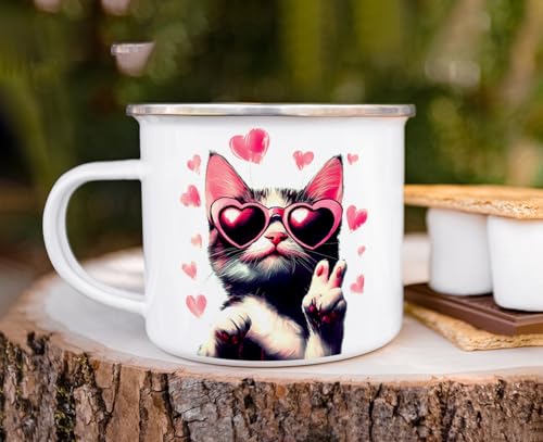 Taza Campamento Esmaltada Retro 16oz Multicolor miniatura 4
