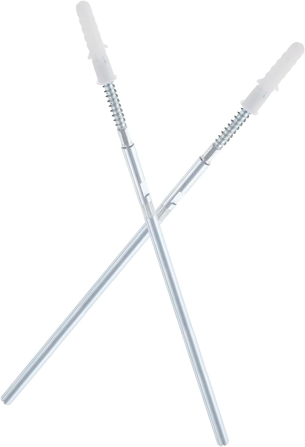 uxcell 8 Pcs Floating Shelf Brackets Metal Hidden Shelf Support Brackets 8 x 250mm(0.3 x 9.8 Inch) Invisible Shelf Brackets with Screws for Floating Wood Shelves