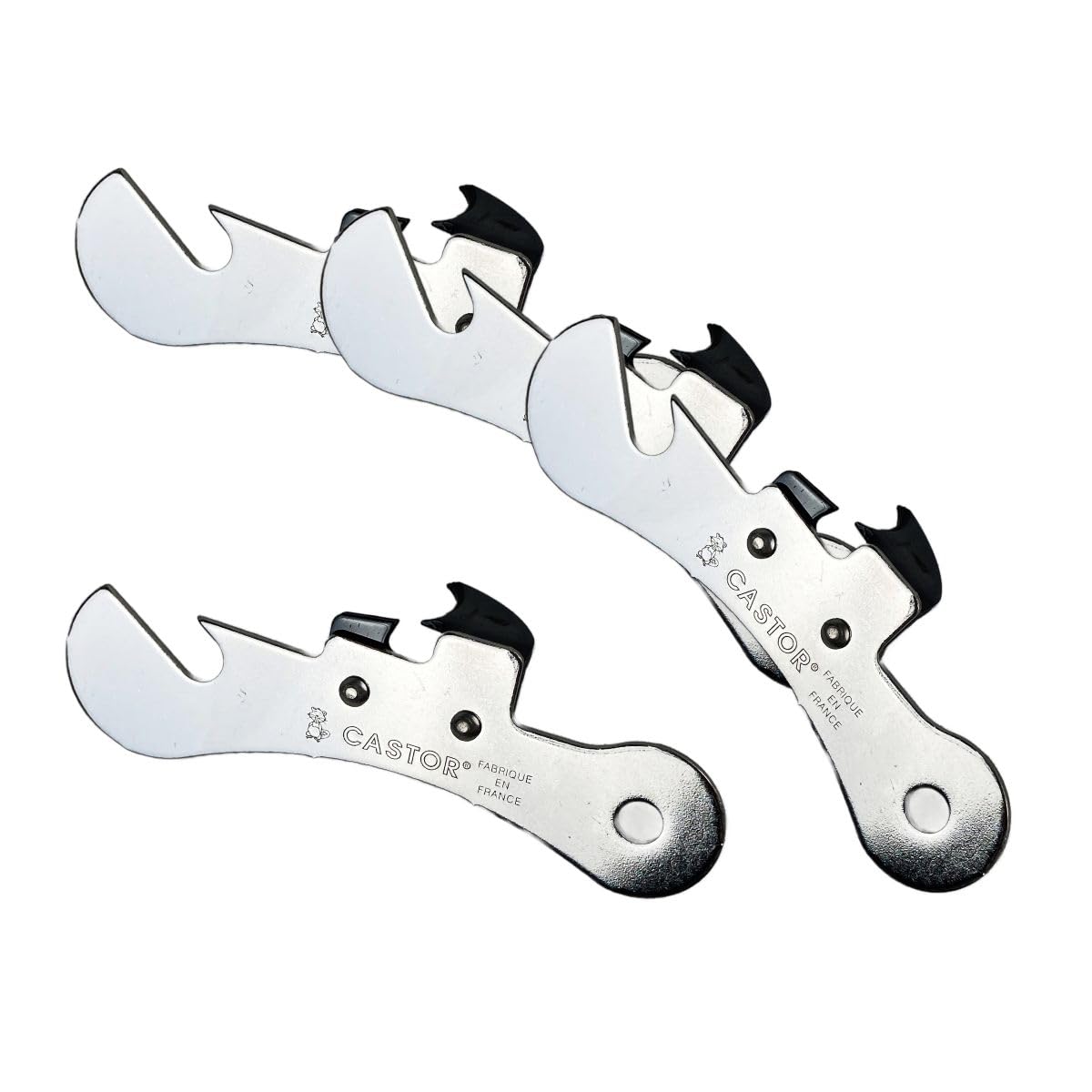 Fackelmann FM Professional 21403 Ouvre boite, Ouvre boite manuel, Boîte, Acier inoxydable, Argenté, 9,​5 cm x 3 cm