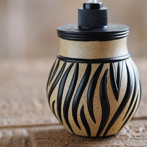 Contenedor de botella para jabón con elegante diseño de cebra 7