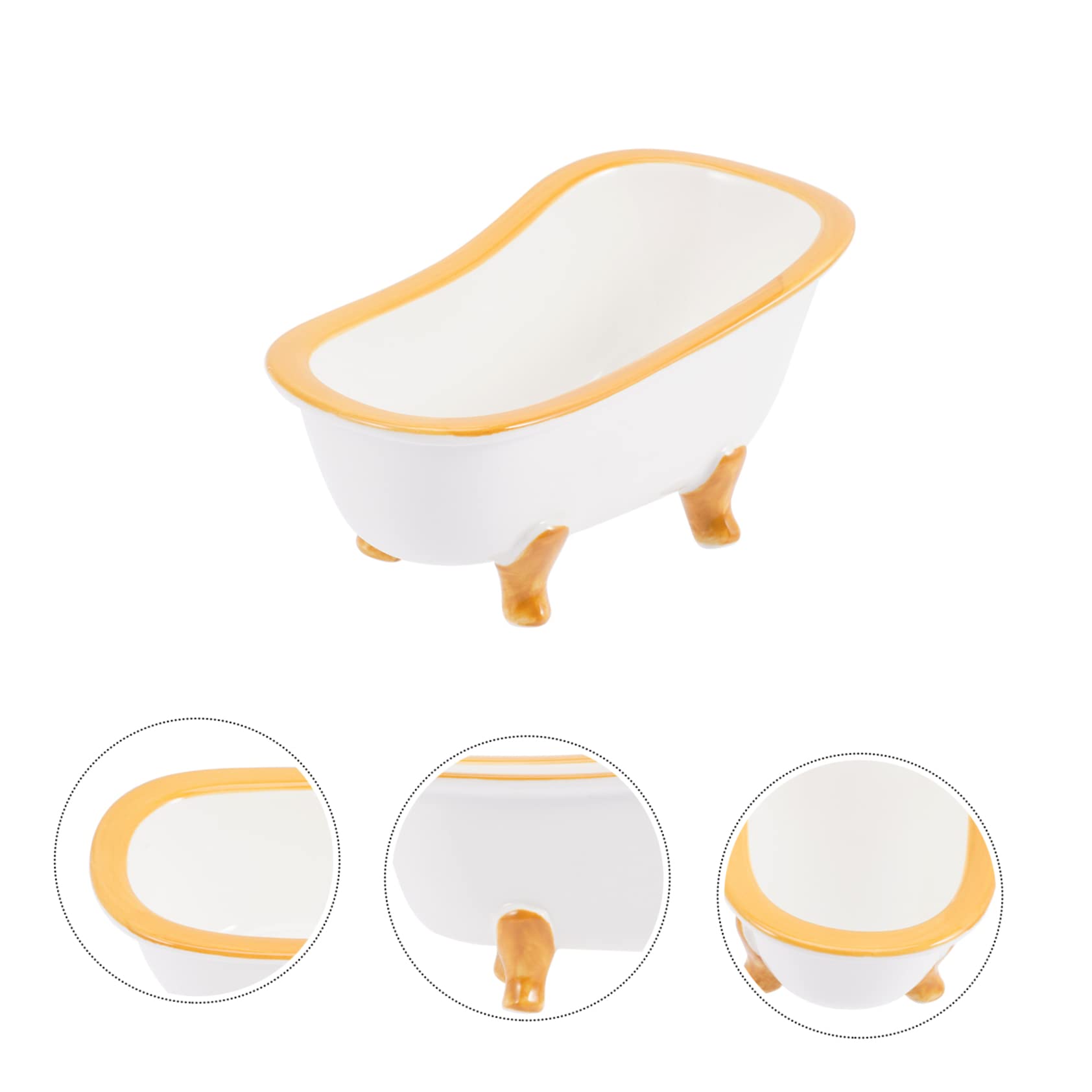 Happyyami Keramik Hamsterhaus mit Waschbaren Toilettenunterlagen Hamsterversteck und Sandbadewanne für Kleintiere Rattentoilette mit Rutschfester Unterseite für Meerschweinchen und Hamster