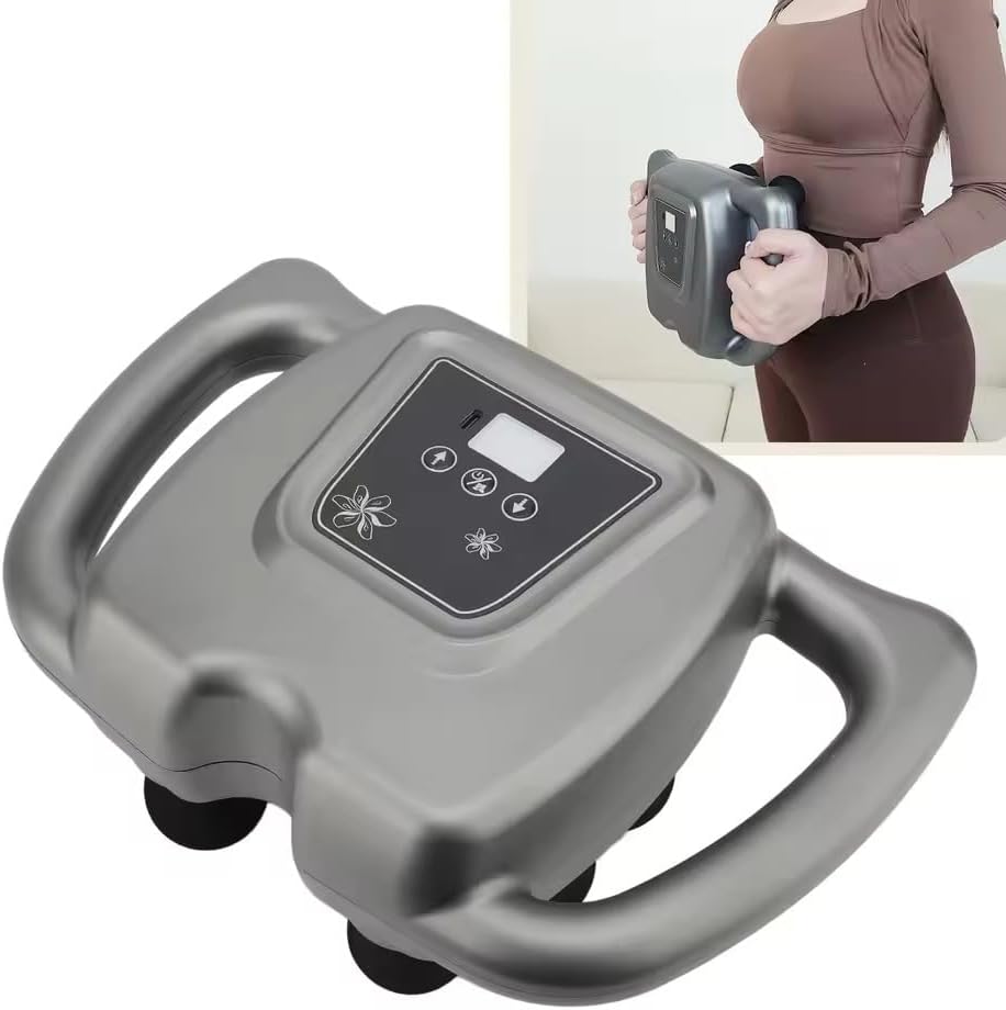 Miniatura 5 de Dispositivo de masaje eléctrico de 16 cabezales, 99 ajustes de fuerza ajustables, masajeador de cuello y hombro trasero recargable