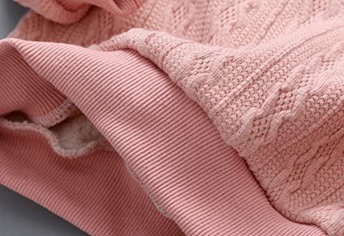 Toddler Children Kids Baby Boys Girls Solid Round Collar Knitted Thick Sweater Pullover Blouse Tops (B, 6-7 Years)3
