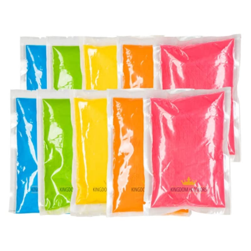 Cannon   Polvi Holi Pack 700g 10 Bolsas de 70 Gramos   10 Colores