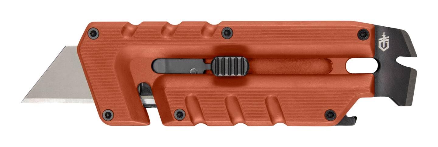 Gerber Herramienta Múltiple con 8 Funciones, Herramienta Multifuncional con Cúter, Palanca y Cortacinturón, Azul, Acero Inoxidable, Prybrid-Utility, 1068163