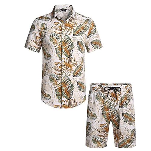 Men's Shirt Suit Hawaiian Style Printed Casual4