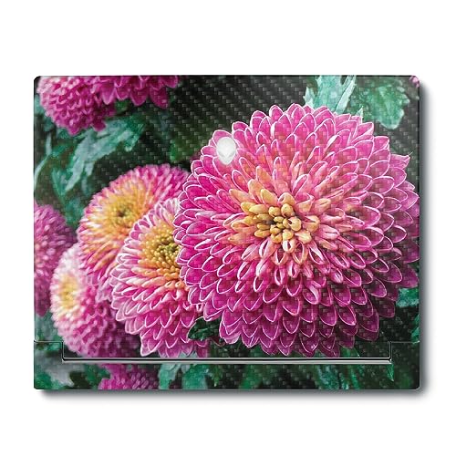 Image of MightySkins Carbon Fiber Skin Compatible With Alienware X16 R1 (2023) Full Wrap Kit - Chrysanthemum | Protective, Durable Textured Carbon Fiber Finish | Easy To Apply & Change Styles | Made in the USA