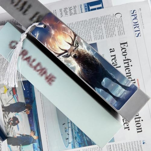Marque-page élan de Noël à pompon pour sublimer vos lectures - 6
