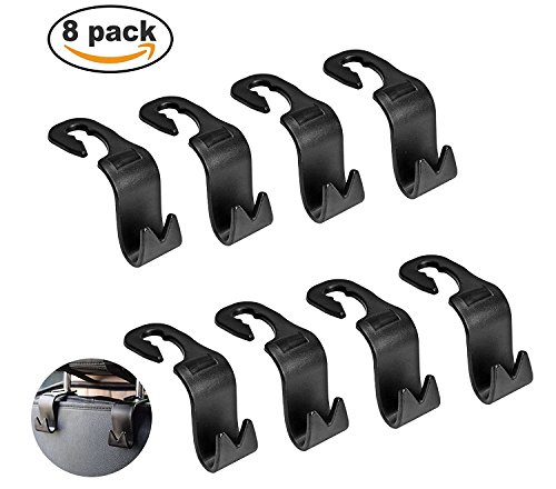 Cymax 8 Pezzi Ganci Borsa Auto Sedile Posteriore