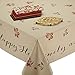 DII Rustic Autumn Leaves Kitchen Collection Thanksgiving & Fall Table Décor, Tablecloth, 60x104
