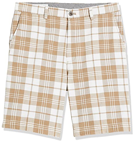 Image of Amazon Essentials Men's Classic-Fit 9 inch Cotton Twill Chino Shorts with Button-Through Pockets