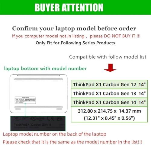 Funda Protectora 2-en-1 para Lenovo ThinkPad X1 Carbon 14" miniatura 2