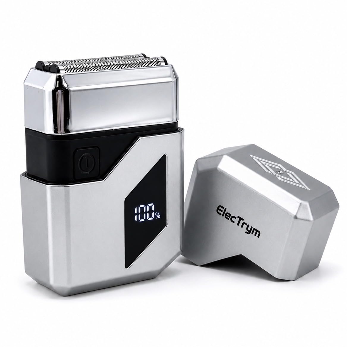 E1025 Triple Foil Head Compact Wet / Dry rasoio ricaricabile per gli uomini | Rasoio elettrico senza fili con display a batteria a LED, ricarica USB-C, 3 testine galleggianti per una rasatura ravvicinata