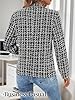 Casual Blazer Jackets for Women Black Old Money Cl... #4