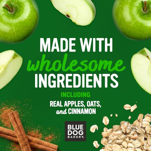 Image of Blue Dog Bakery, Softies Apple Cinnamon Chewy, Small Dog Treats 10oz 1pk | Soft & Chewy Oven-Baked Dog Treat Chews, Made with Real Apples & Other Real Premium Wholesome Ingredients in the USA