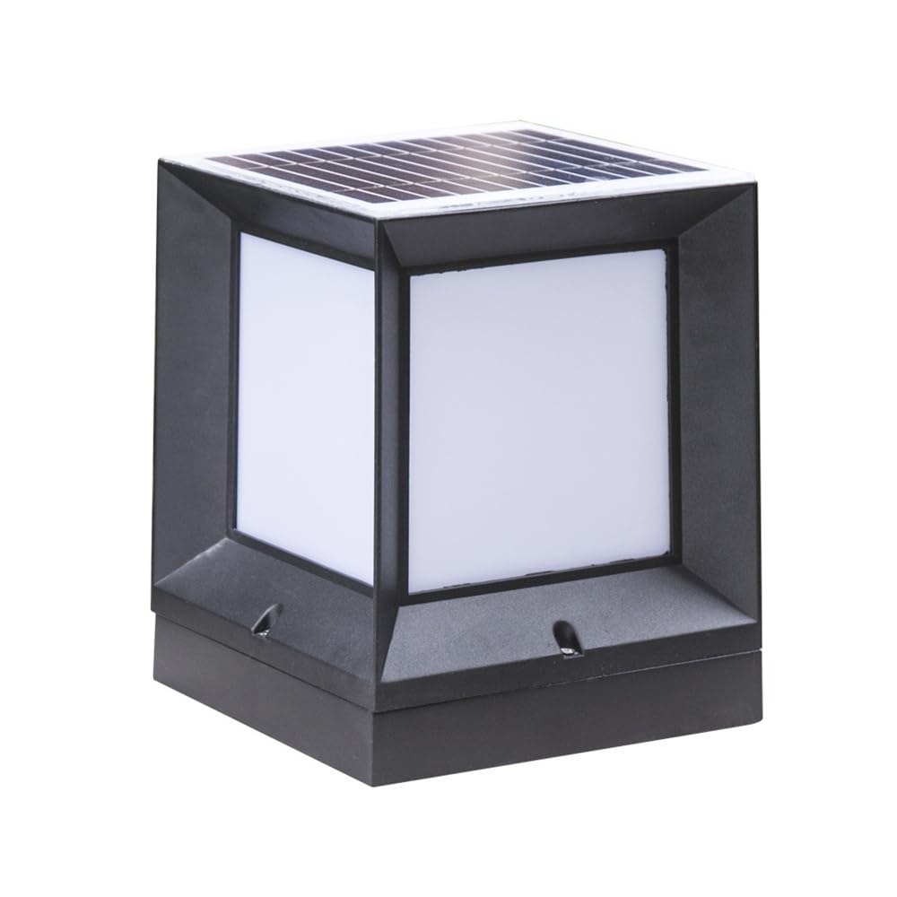 Nowoczesna kwadratowa lampa podłogowa do ogrodzenia, tarasu