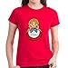CafePress Matrjoschka Russische Holzpuppe Baumwolle T-Shirt Gr. M, rot