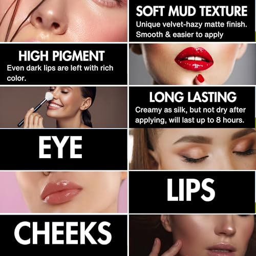 EMOK Must Have Everyday Lip & Cheek Tint, Cream, Hint Of Pink Rose|8Gm|Pink Rose-Lip And Cheek Tint|Lip Stain With Multiple Flavors - Image 2