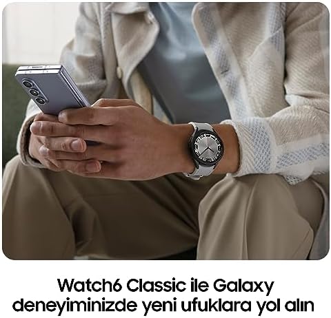 Samsung Galaxy Watch 6 Classic 43mm, Siyah (Samsung Türkiye Garantili) - Görsel 5