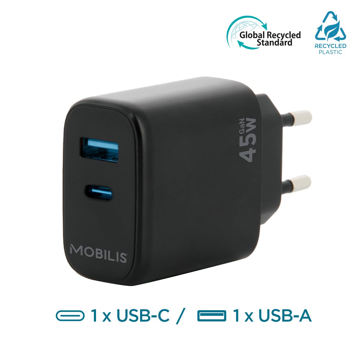 Caricatore da parete Mobilis Nero 45 W