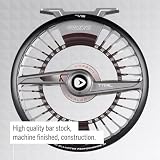 Greys Tital Fly Fishing Reel | Large Arbor Fly Reel for Saltwater & Freshwater Fishing | Smooth Retrieve & Secure Spool Release | Carbon Disc Drag | Precision Bar Stock | Reel Pouch | 7/8 - 9