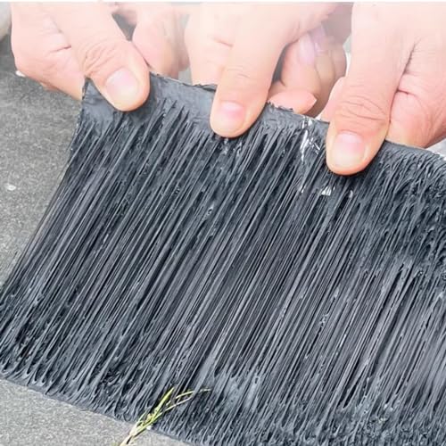 Cinta autoadhesiva de asfalto para reparación de techos, sello impermeable y de protección UV, rollo de papel de aluminio de betún, 60 cm x 10 m, ideal para grietas y sellado de superficies