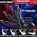 GTRACING Gaming Chair Racing Office Computer Game Desk Chair Ergonomic Backrest and Seat Height Adjustment Swivel Rocker with Headrest and Lumbar Pillow E-Sports Chair Black (Blue)